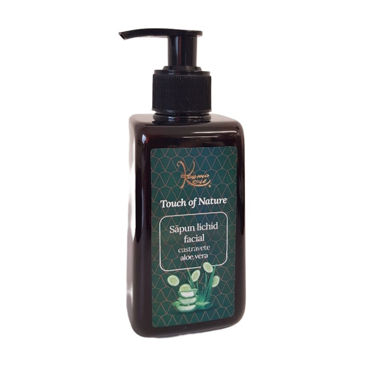 Sapun lichid facial cu castravete si aloe vera Touch of Nature 300 ml