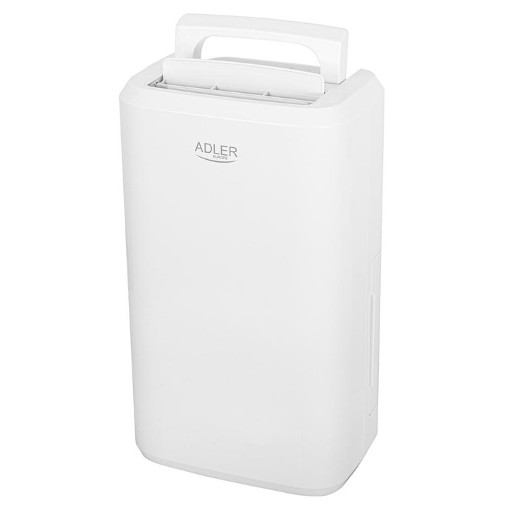 Dezumificator de Aer Adler AD 7861 Rezervor 2L Capacitate 10L/24H Temporizator 280W Alb
