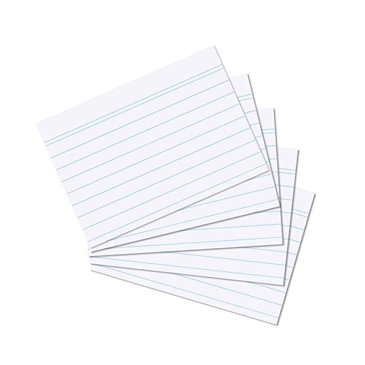 Индексни карти А6 за диктовка, 100 бр., Herlitz