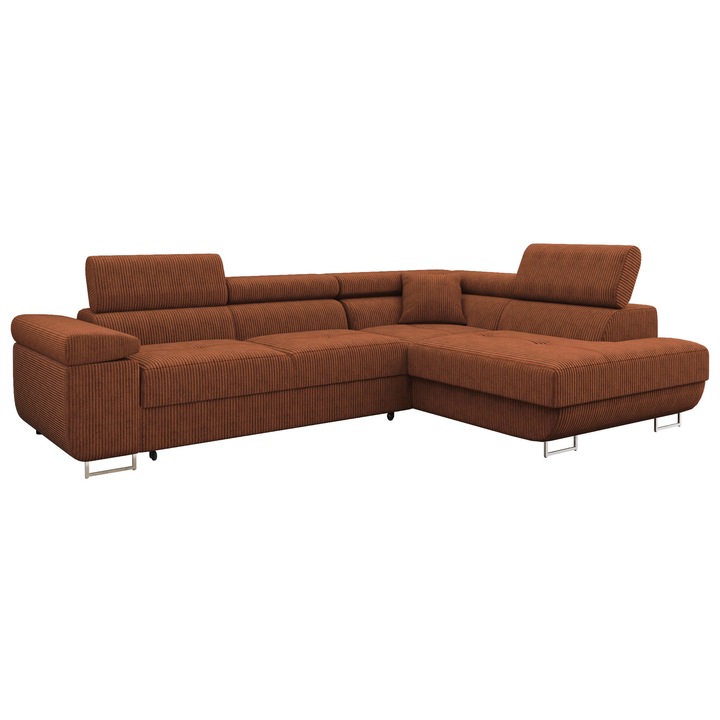 Coltar rabatabil Torezio Reiat, MIRJAN24, maro, dreapta, 274x203x85 cm