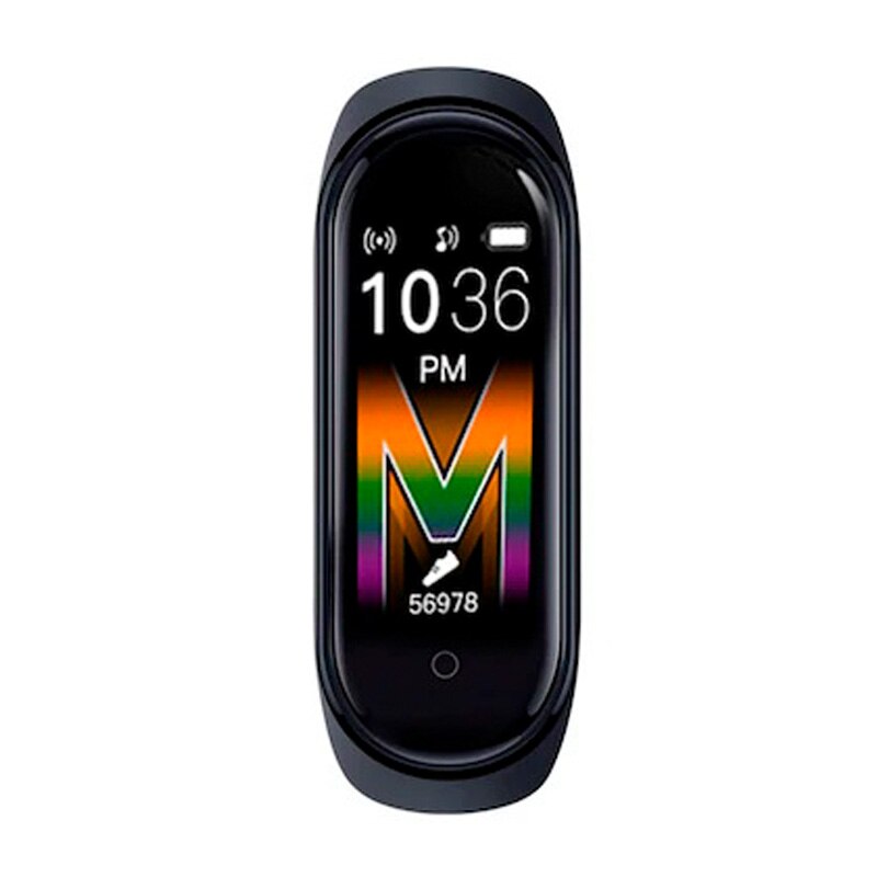 Смарт гривна Smart band M6, AK Market, Чернa - eMAG.bg