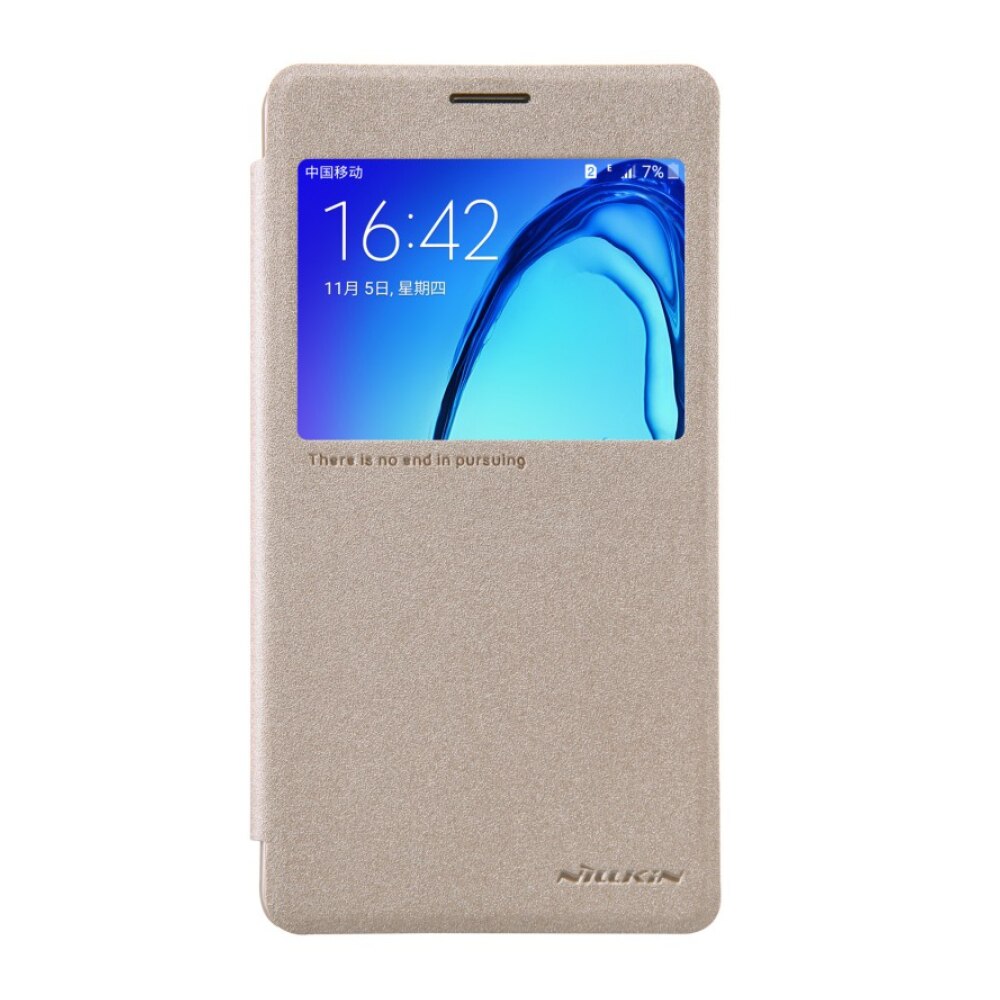 Husa Book Nillkin Sparkle pentru Galaxy A3 2017, auriu