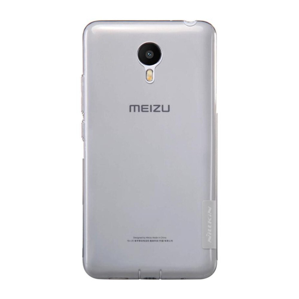 Husa din silicon Nillkin pentru Meizu Metal, negru transparent
