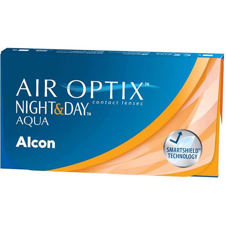 Месечни контактни лещи -3.75 Air Optix Night и Day Aqua, 6 бр./кутия