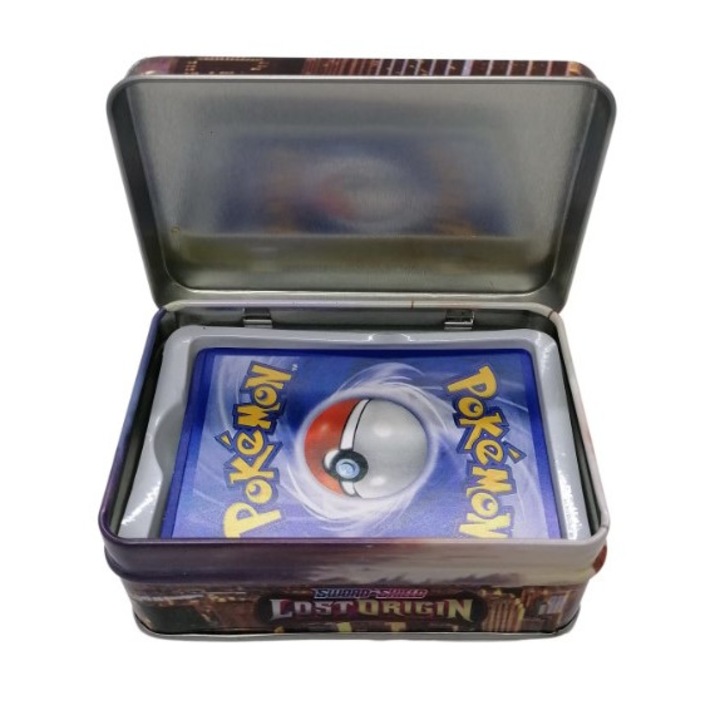 Set 39 carti aleatorii Pokemon cu cutie de depozitare inclusa