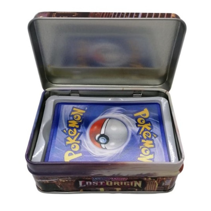 Set 39 carti aleatorii Pokemon cu cutie de depozitare inclusa