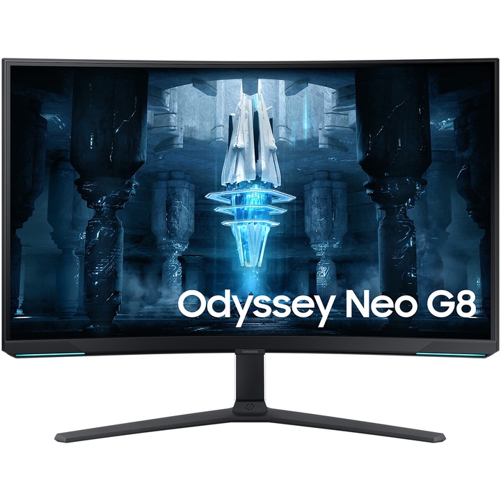 SAMSUNG Odyssey Neo G8 LS32BG850NPXEN Ívelt gamer monitor 32", VA, 1000R, 3840x2160, UHD, 240hz, FreeSync Premium Pro, Nvidia G-sync, HDR 2000, fekete