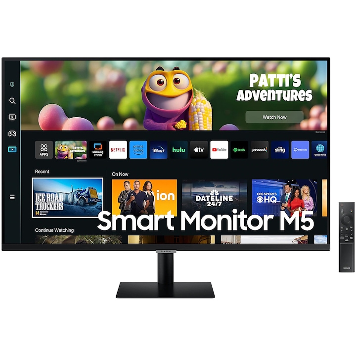 Монитор Smart Samsung 32", VA, Full HD, 60Hz, 4Ms, HDMI, USB, Wifi, Черен