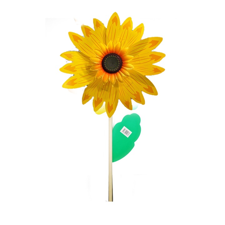 Morisca de vant, 80 cm, Floarea Soarelui cu bat de lemn, Vision XXI