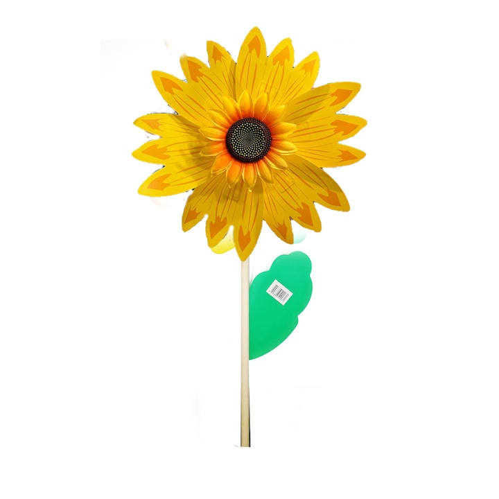 Morisca de vant, 80 cm, Floarea Soarelui cu bat de lemn, Vision XXI