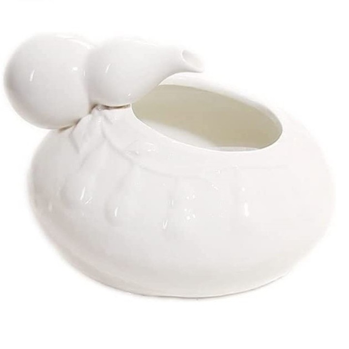 Dispenser apa automat Lazy Paws, ceramica pentru pisici sau caini mici, cu filtrare, alba