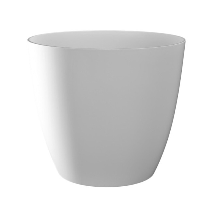 Ghiveci, Hydrostab, 13 x 11.6 cm, Alb