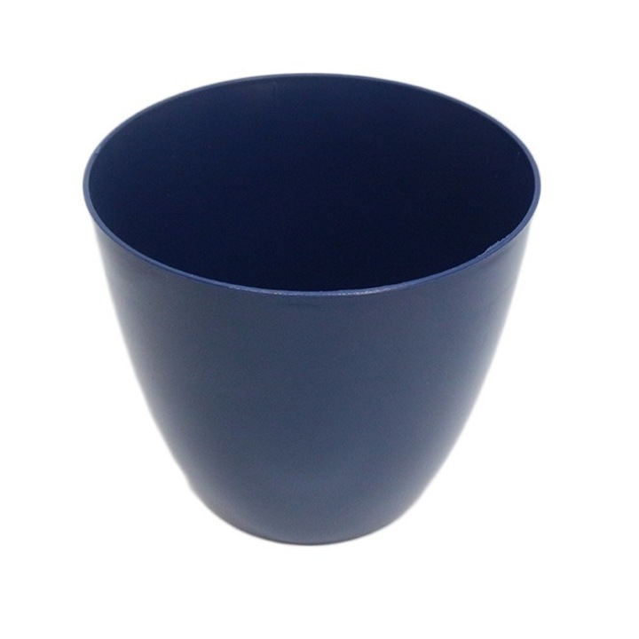 Ghiveci, Hydrostab, Plastic, Ella Gloss, 13x11.6 cm, Albastru inchis