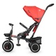 Tricicleta pliabila multifunctionala Coccolle Venti, Roti cauciuc, Maner reglabil, Scaun rotativ, Pozitie de somn, Bara si centuri siguranta, Suporti picioruse, 2 Cosuri depozitare, 1-5 ani, Chili Pepper