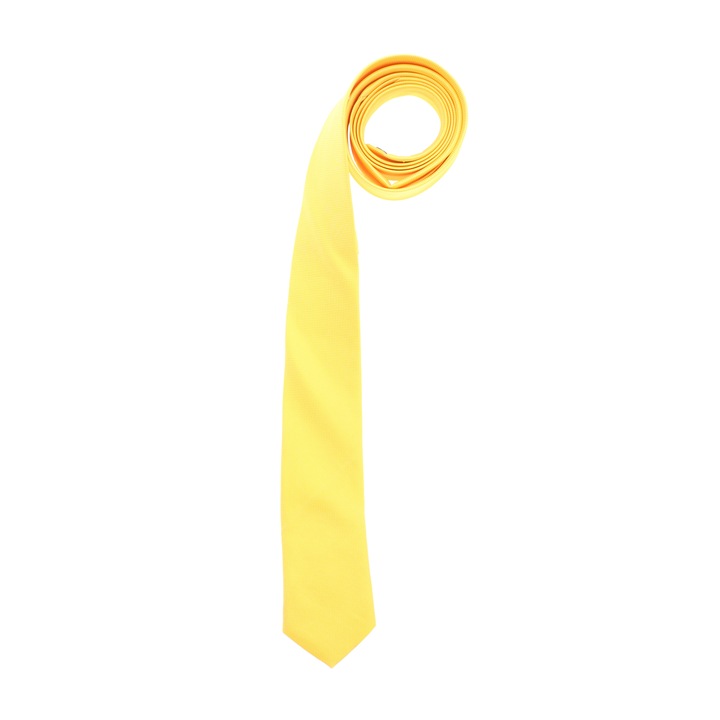 Nyakkendő, Buticcochet, szintetikus anyag, 145 x 5,5 cm, sárga - CRV238