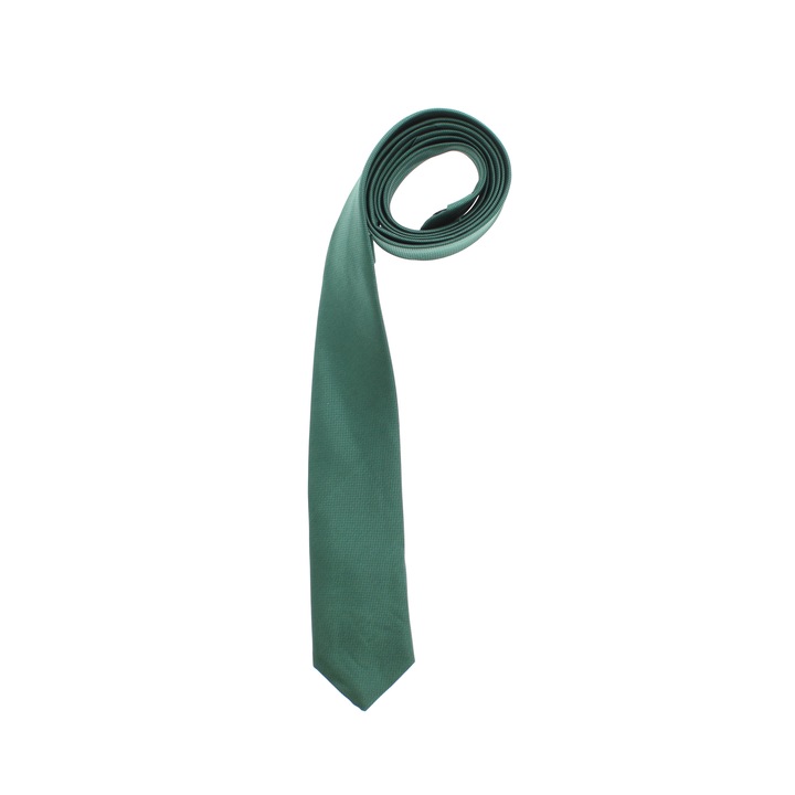Cravata, Buticcochet, din material sintetic, 145 x 5.5 cm, Verde inchis - CRV243