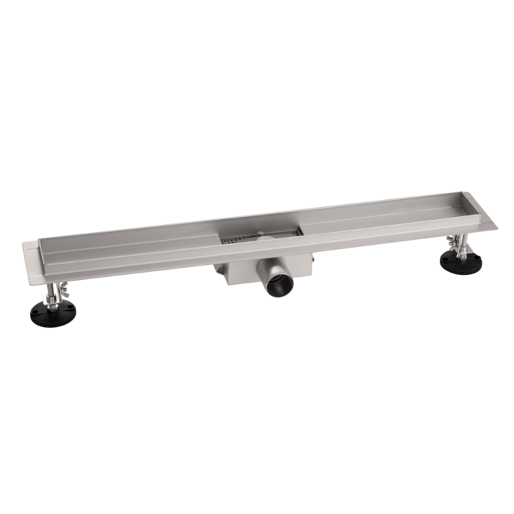 Sistem de scurgere pentru dus, Granitan, Otel, 50 cm, Argintiu