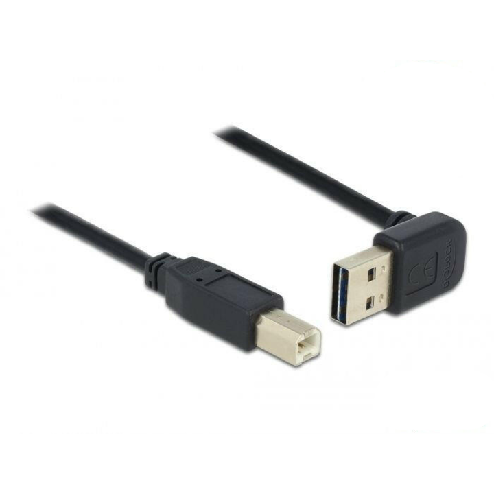 Кабел за принтер Delock 85183 EASY-USB A 2.0 извит нагоре / надолу > USB 2.0 B кабел, 0,5 м