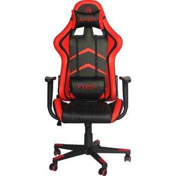 Scaun gaming Marvo CH-106 RED Negru/Rosu, Piele, Metal Scaun gaming Marvo CH-106 RED Negru/Rosu, Piele, Metal