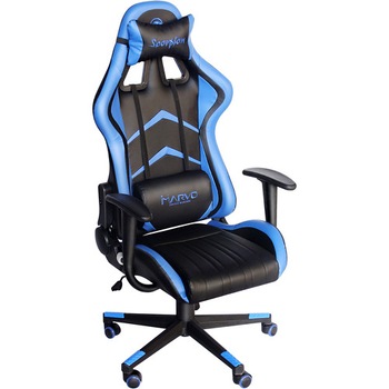 Scaun gaming Marvo CH-106 BLUE Negru/Albastru, Piele, Metal Scaun gaming Marvo CH-106 BLUE Negru/Albastru, Piele, Metal