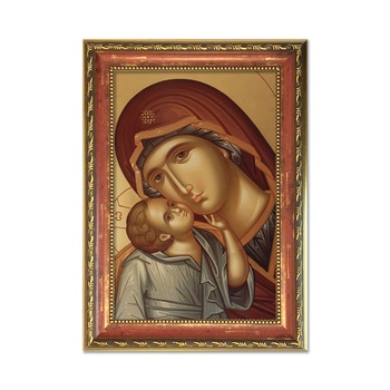 Tablou Decorativ cu Rama tip Icoana Maica Domnului cu Pruncul, 27 x 37 cm Tablou Decorativ cu Rama tip Icoana Maica Domnului cu Pruncul, 27 x 37 cm