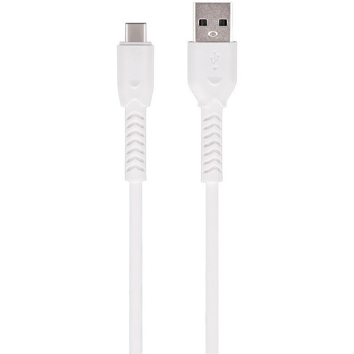 Maxlife adatkábel, MXUC-04, USB - USB-C 1,0 m 3A, Fehér