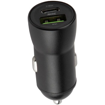 Incarcator auto Maxlife, MXCC-04, PD QC 1x USB-C 1x USB 20W, Negru