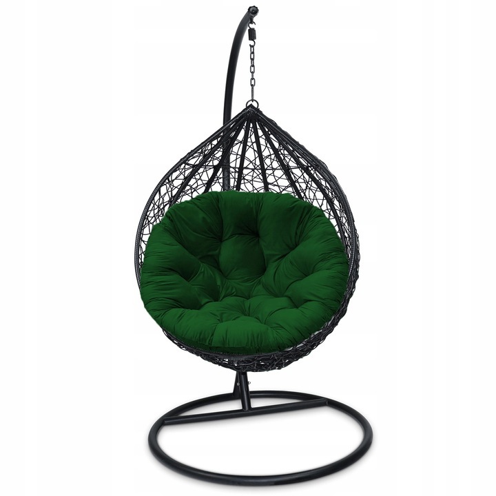 Perna pentru fotoliu suspendata, SuperKissen24, 130 cm, Cocoon, Verde