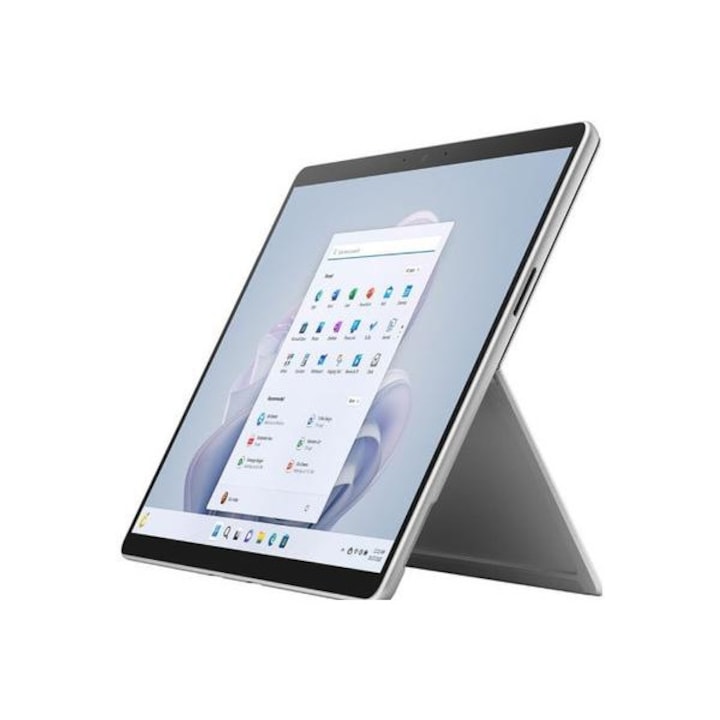 Таблет Microsoft Surface Pro 9, процесор Intel® Core™ i5-1245U, Multi-Touch 13", 16GB RAM, 256GB SSD, 10MP, Wi-Fi, Bluetooth, Windows 10 Pro Silver