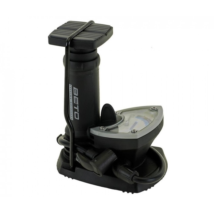 Kerékpárkerék légszivattyú, Beto CFT-003 100 PSI, fekete színű