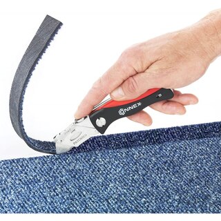 Connex COXT670010 Coltello Per Materiale Isolante - Lama Seghettata 280 Mm In Acciaio Inox, Impugnatura Con Protezione Dita, Ideale Per Taglio Fibra Di Vetro, Lana Di Roccia E Schiume