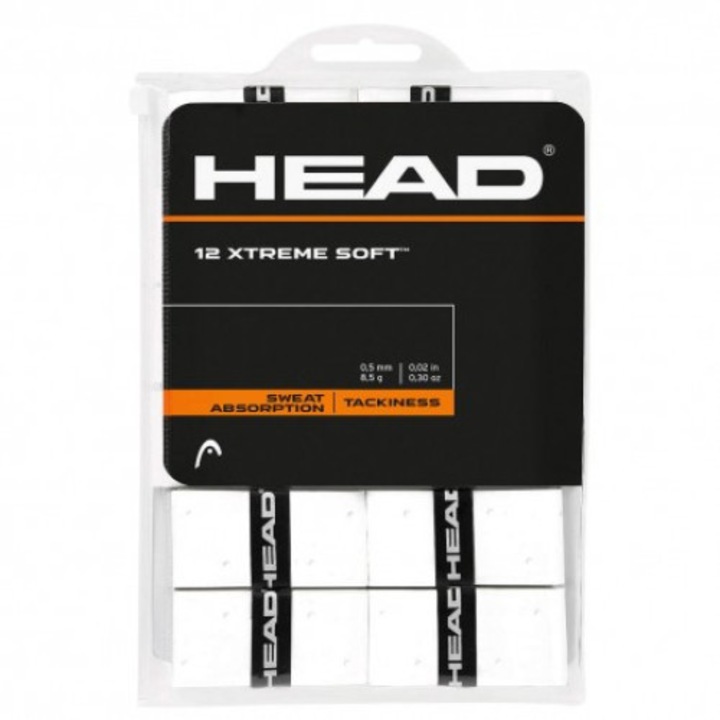 Set overgrip Head Xtremesoft,12 buc/set, alb