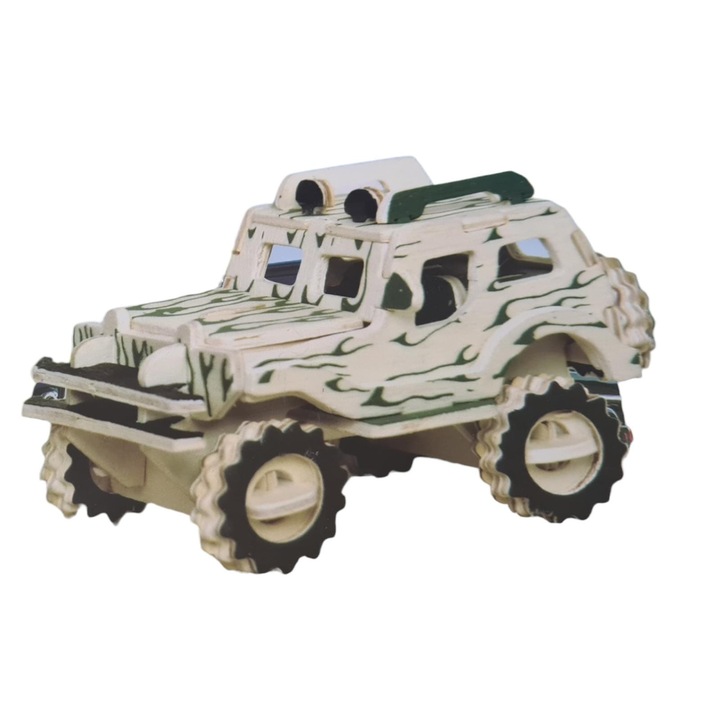 SDX Market 3D puzzle típusú Jeep 4x4, Fa, 43 db