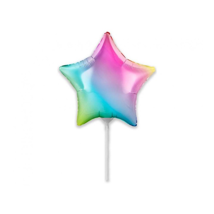Фолиев балон Rainbow star 22см