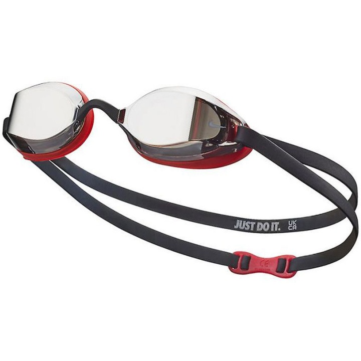 Очила за плуване Nike Legacy Mirror, Сив /Червен