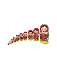 Set 10 papusi Matrioska Simionov, 28 cm