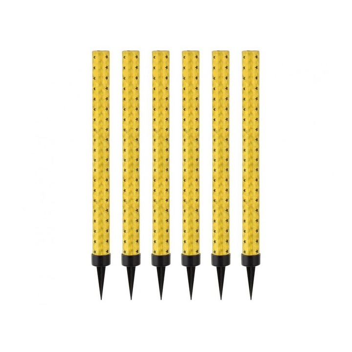 Комплект от 6 броя фойерверки за торта, Височина 18см