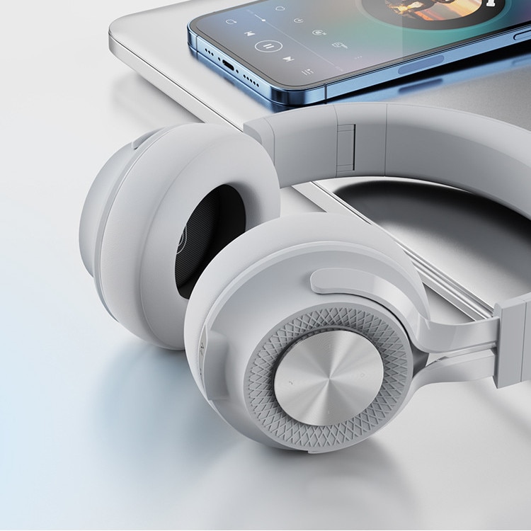 Casti audio wireless on-ear KINSI, Bluetooth 5.1, Pure Bass, Stereo ...