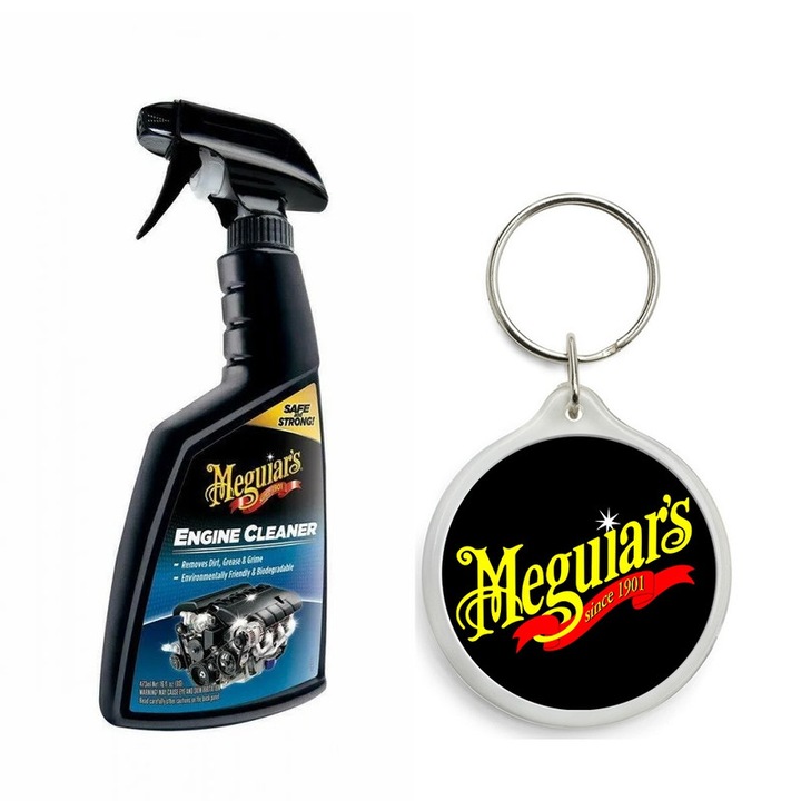 Set de Solutie Curatare Compartiment Motor Meguiars Engine Clean cu Breloc Meguiars