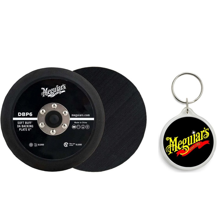 Set de Taler Masina Orbitala Meguiars Da Soft Buff, 152Mm cu Breloc Meguiars