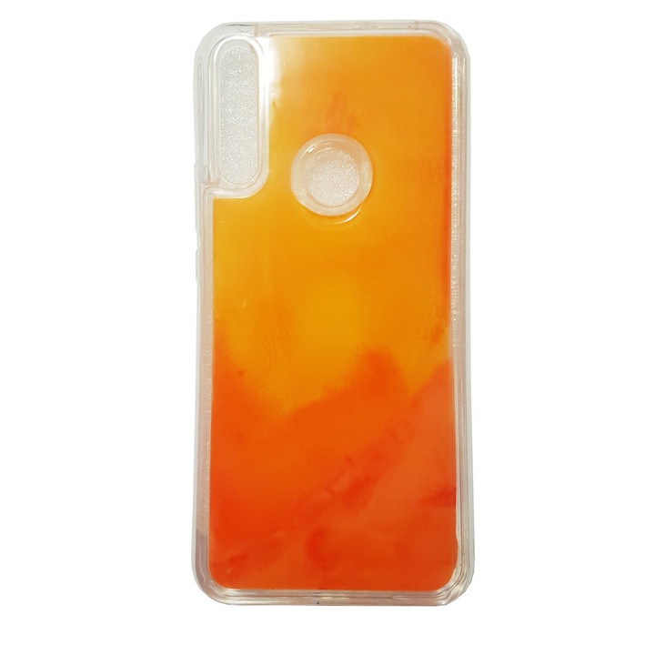 Кейс за Huawei P Smart Z, Liquid Glow Fluorescent Orange