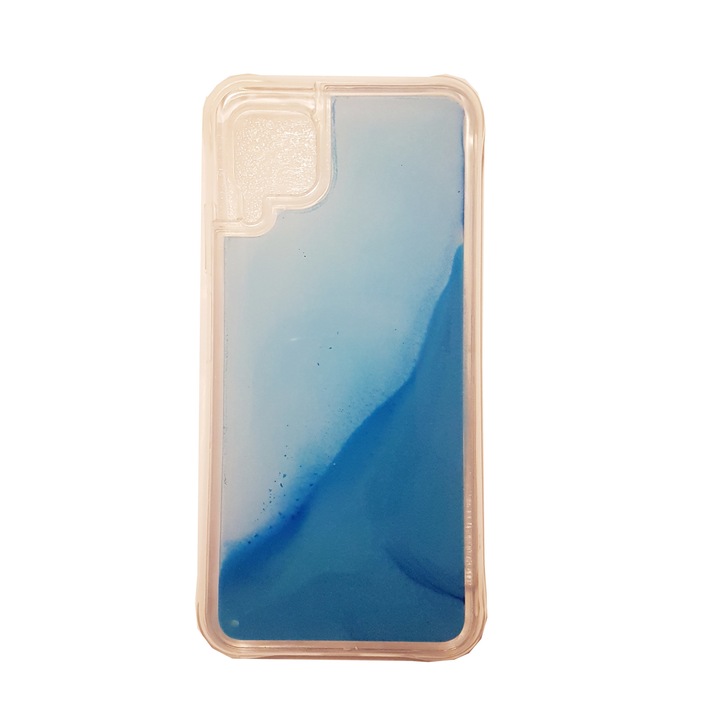 Кейс за Huawei P40 Lite, Liquid Glow, Fluorescent, Blue Ice