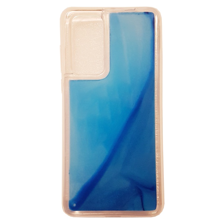 Husa pentru Samsung Galaxy A02s, A027, Licquid Glow, Fluorescenta, Blue Ice