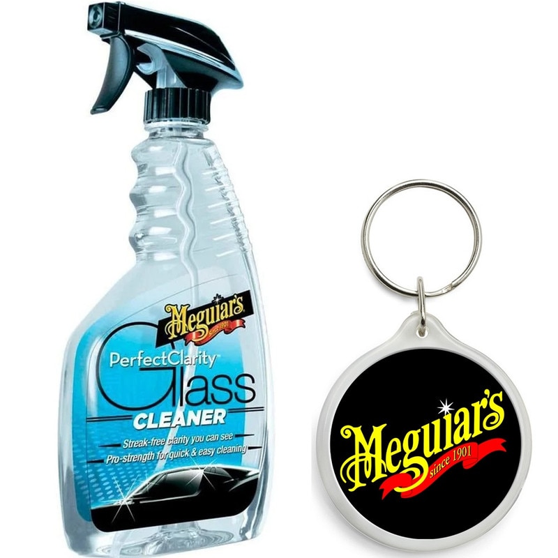 Set de Solutie Curatare Geamuri Meguiars Perfect Clarity, 473Ml cu Breloc  Meguiars 