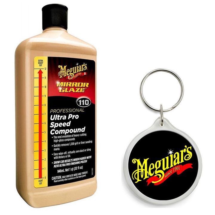 Set de Pasta Polish Abraziv Meguiars Ultra Pro Speed Compound cu Breloc Meguiars