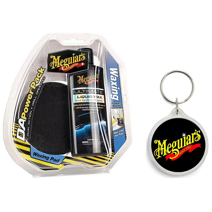 Set de Ceruire Meguiars Da Waxing Power Pack cu Breloc Meguiars