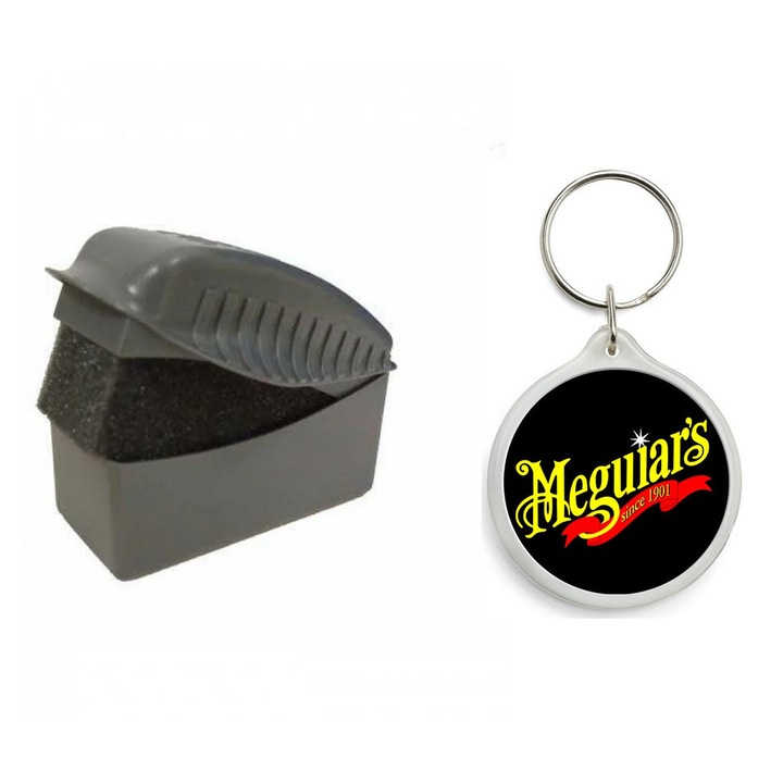 Set de Aplicator Dressing Anvelope Meguiars Tyre Dressing Applicator Pad cu Breloc Meguiars