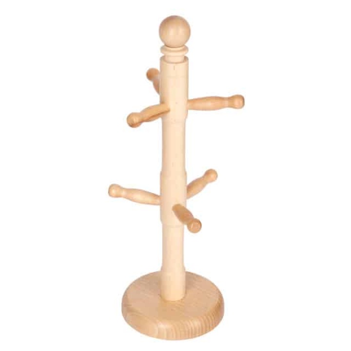 Bögretartó, Kitchen Craft, Fa, 11,5x32,5 cm, Krém