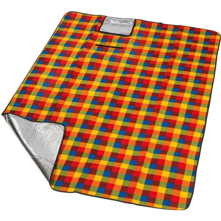 Patura picnic, Happy People, 175x135 cm, Multicolor