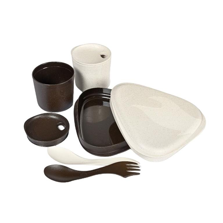 Set picnic, Light My Fire, Pentru 2 persoane, Plastic, BIO, Maro/Crem